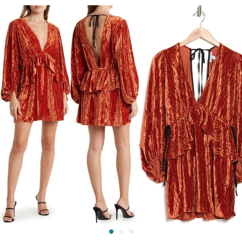 TOPSHOP Velvet Dress 2